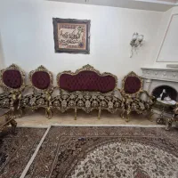 مبلمان ۹ نفره کلاسیک با پارچه ترک اصل