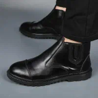 نیم بوت مردانه چرم بغل زیپ|کیف، کفش، کمربند|گناباد, |دیوار