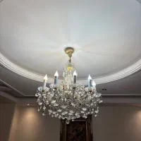 لوستر۸ شاخه کریستال خارجی|لوستر و چراغ آویز|تهران, هروی|دیوار