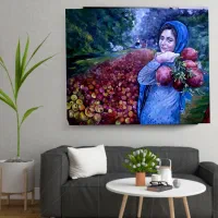 تابلو نقاشی رو پارچه مخمل و روی بوم|تابلو، نقاشی، عکس|پردیس, فاز ۸|دیوار