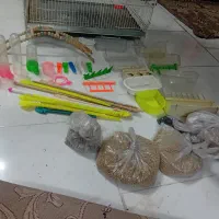 قفسه پرنده ظرف غذا وآبخوری