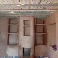 نمای کاهگل و سنگ چوب