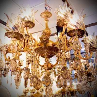 لوستر۱۲شعله۲طوقهگلرز