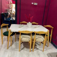 ناهار خوری ۶ نفره پینترستی با جنس چوب راش