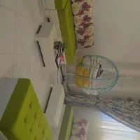 مبلمان هشت نفره زیبا|مبلمان خانگی و میز عسلی|ابریشم, |دیوار