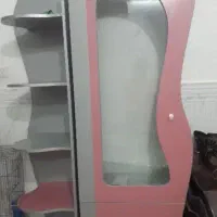 ویترین و کتابخانه صورتی