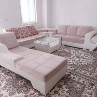 مبلمان راحتی ۹ نفره با میز جلو مبلی و ۴ عدد عسلی