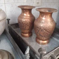 سماور ذغالی منقل برنجی عتیقه ریتون مسی آفتابه لگن|کلکسیون اشیاء عتیقه|تهران, شهران جنوبی|دیوار