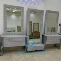 ایینه و کنسول و بک لایت کمد و فایل ارایشکاهی