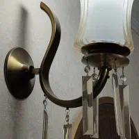 لوستر برنجی پذیرایی|لوستر و چراغ آویز|تهران, شهمیرزادی|دیوار