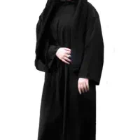 چادر مشکی پررنگ شال دار