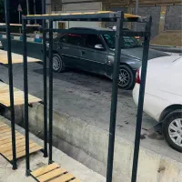 رگال تک آویز چوبی فلز