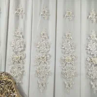 پرده با آستر کرمی پرده با فاکتور هست ۶۸۰۰