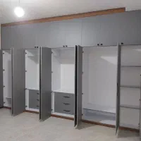 کمد دیواری طوسی