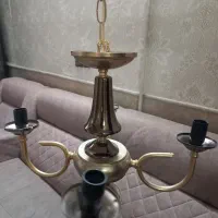 لوستربرنجی اصل چهارشاخه|لوستر و چراغ آویز|قم, سراجه (۱۵ خرداد)|دیوار