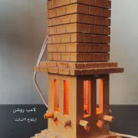 چراغ خواب و جا شمعی چوبی