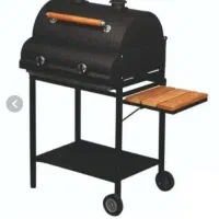 باربیکیو کباب پز دوکاره گازی وزغالی دارای میزکنار