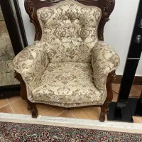 مبل سلطنتی ۹ نفره و ۳ میز جلو مبلی|مبلمان خانگی و میز عسلی|رفسنجان, |دیوار