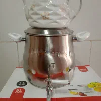 کتری قوری ایرانی کف چدن کی تی ۶ لیتری آکبند