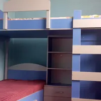 تخت خواب دو طبقه تمام MDF|تخت و سرویس خواب|فولادشهر, C5|دیوار