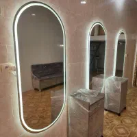 دکورارایشگاه .اینه ترولی پاف استندو میز کاشت ناخن