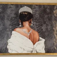 تابلو‌ برجسته دکوراتیو آینه ای نگین کاری