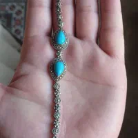 دستبند نقره ۹۲۵ با نگین فیروزه اصل|جواهرات|تهران, قنات‌کوثر|دیوار