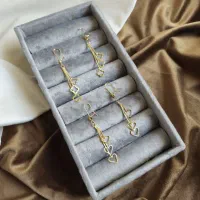 گوشواره استیل ابکاری طلا
