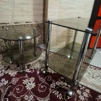 دوعدد میز پذیرایی چرخدار