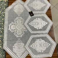 رانر رومیزی ۴ تیکه قلم زنی صحرا|پرده، رانر، رومیزی|قم, ولیعصر|دیوار