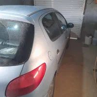 ۲۰۶ تمیز نقره آبی تیپ ۲ تمیز وسالم معاوضه۱۳۲ و۱۱۱|خودرو سواری و وانت|قوچان, |دیوار