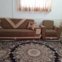 مبلمان ده نفره ترک تخت شو و میز عسلی