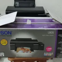 پرینتر Epson L805 با کارتن و وسایل کامل|پرینتر، اسکنر، کپی، فکس|رشت, پیرکلاچای|دیوار
