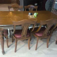 فروش میز غذاخوری چوب راش۶نفره و ۴ نفره|میز و صندلی غذاخوری|میناب, |دیوار