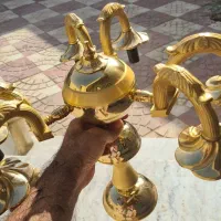 لوستر طلایی|لوستر و چراغ آویز|شیراز, زرهی|دیوار