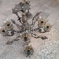 لوستر برنجی ۴ شاخه