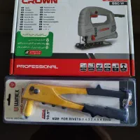 اره عمود بر crown 5212 و پرچ winex 2525