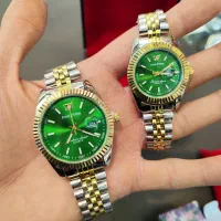 ساعت ست استیل زنانه مردانه رولکس کاسیو