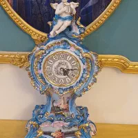 ساعت پرسلن آنتیک و ظروف آنتیک