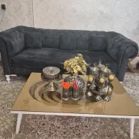 مبل چستر ۷ نفره با میزو گل میز