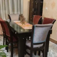 میز نهارخوری ۶ نفره|میز و صندلی غذاخوری|زنجان, |دیوار
