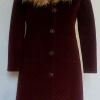 پالتو مخمل زرشکی