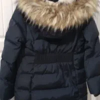 کاپشن دخترانه بلند پر برند C&A، نو، سایز۶ تا ۷سال