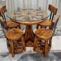 میز نهار خوری 4نفره و جلومبلی ست|میز و صندلی غذاخوری|گلستان (تهران), |دیوار