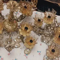 دو تا لوستر برنزی هشت شعله