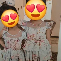دو عدد پیراهن دخترانه خارجی مناسب دوقلو ۳ تا ۴ سال|کفش و لباس بچه|تهران, زیبادشت|دیوار