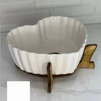 کاسه سرامیکی پایه چوبی|ظروف سرو و پذیرایی|فسا, |دیوار