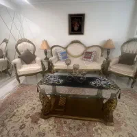 مبل   استیل  ۹نفره  و  میز ناهار خوری  ۸ نفره|مبلمان خانگی و میز عسلی|تهران, محمودیه|دیوار