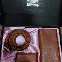 ست کیف و کمربند مارک چرم خورشید