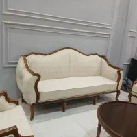 مبل کویین امیرلک همراه جلومبلی عسلی|مبلمان خانگی و میز عسلی|صفادشت, |دیوار